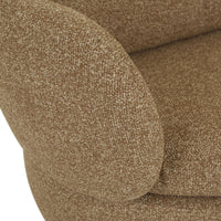 GlobeWest Winona Swivel Occasional Chair - Toffee Weave