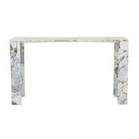 Globe West Console GlobeWest Atlas Slab Console Table - Natural Ocean Marble
