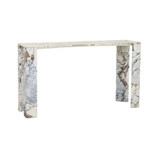 Globe West Console GlobeWest Atlas Slab Console Table - Natural Ocean Marble
