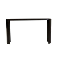 GlobeWest Classique Oval Console - Matt Dark Oak