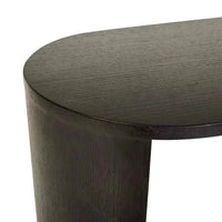 Globe West Console Globe West Classique Oval Console, Matt Dark Oak