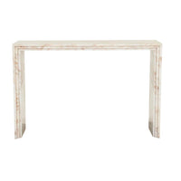 GlobeWest Ponte marble console table, front view