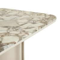 GlobeWest Leon Frame Marble Coffee Table - Matt Ocean Marble - Porcelain