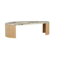 Oberon Curve coffee table, large, angled view