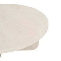 Globe West Coffee Tables GlobeWest Amara Curve Coffee Table - Natural Travertine