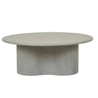 Globe West Coffee Tables Globe West Artie Outdoor Wave Coffee Table, Sage Speckle