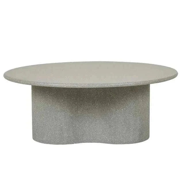 Globe West Coffee Tables Globe West Artie Outdoor Wave Coffee Table, Sage Speckle