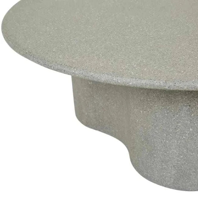 Globe West Coffee Tables Globe West Artie Outdoor Wave Coffee Table, Sage Speckle