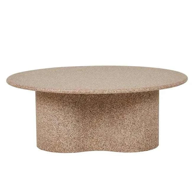 Globe West Coffee Tables Globe West Artie Outdoor Wave Coffee Table, Terracotta Speckle