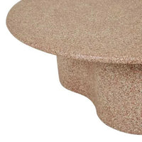 Globe West Coffee Tables Globe West Artie Outdoor Wave Coffee Table, Terracotta Speckle