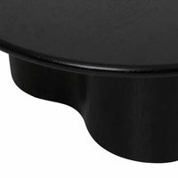 Globe West Coffee Tables Globe West Artie Wave Coffee Table - Black Oak