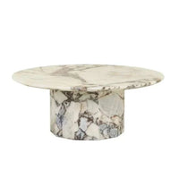 Globe West Coffee Tables GlobeWest Atlas Decagon Coffee Table - Matt Ocean Marble