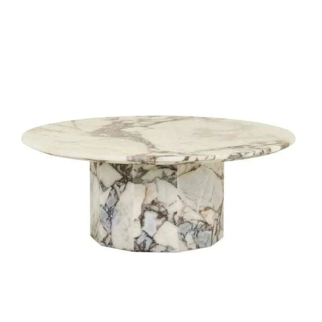 Globe West Coffee Tables GlobeWest Atlas Decagon Coffee Table - Matt Ocean Marble