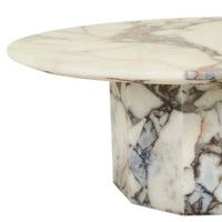 Globe West Coffee Tables GlobeWest Atlas Decagon Coffee Table - Matt Ocean Marble