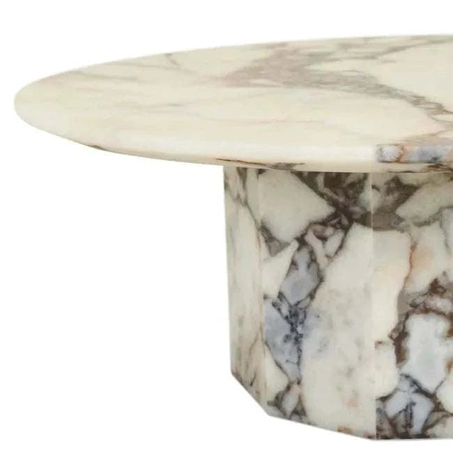 Globe West Coffee Tables GlobeWest Atlas Decagon Coffee Table - Matt Ocean Marble