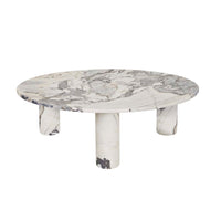 GlobeWest Atlas Orbit Coffee Table - Natural Ocean Marble