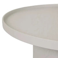 Globe West Coffee Tables Globe West Classique Pedestal Coffee Table, Oyster Ash
