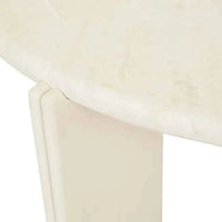 Globe West Side Tables GlobeWest Ray Coffee Table - Natural Travertine - Shell