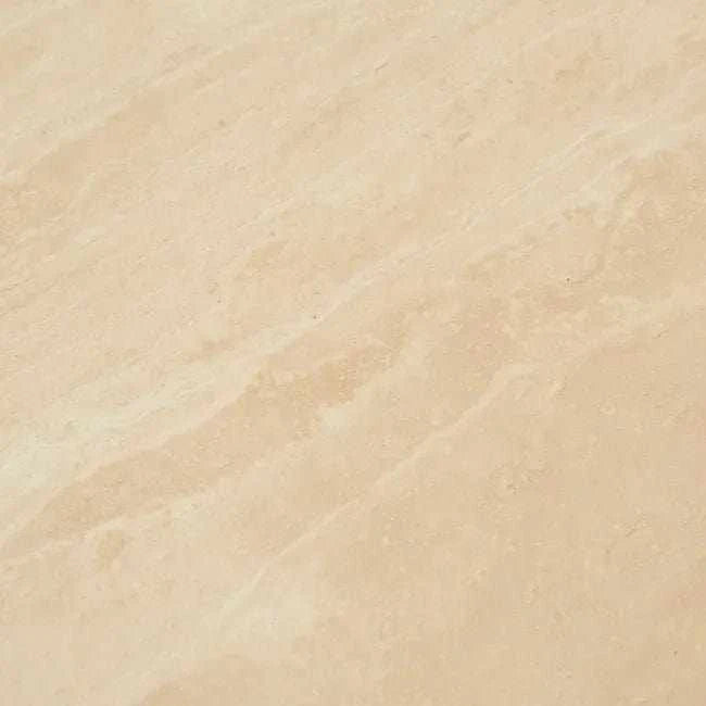 Globe West Coffee Tables Willa Marble Coffee Table - Natural Travertine - Light Oak