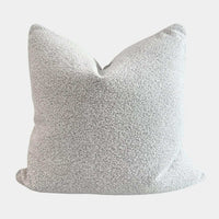 norsuHOME Cushions norsuHOME Cushion - Flax Boucle with White Leather piping, Various Sizes