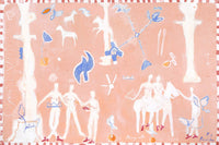 Captivating landscape limited edition fine art print by Bonnie Gray, pale figures on a warm blush ground