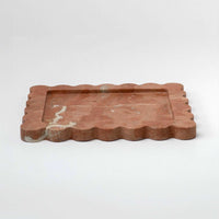 CoTheory Accessories CoTheory Palazzo Large Scalloped Tray - Rosso Alicante (7959172153593)