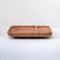 CoTheory Marble Footed Letter Tray - Rosso Alicante