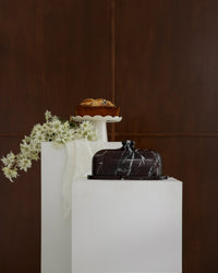 CoTheory Grand Cameo Oblong Cake Tray - Rosso Levanto
