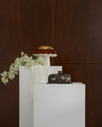 CoTheory Cameo Oblong Cake Tray - Brown Emperador