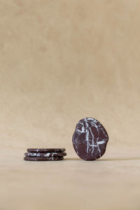 CoTheory Anchor Stone Coasters - Rosso Levanto