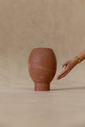 CoTheory Pedestal Footed Pot - Rosso Alicante