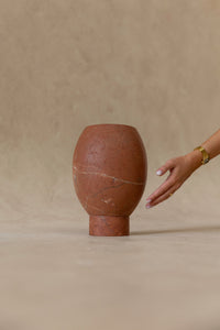 CoTheory Pedestal Footed Pot - Rosso Alicante