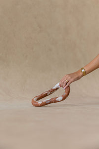 CoTheory Meridian Rope Sculpture - Brown Calacatta
