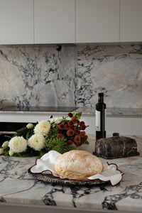CoTheory Grand Cameo Oblong Cake Tray - Brown Emperador