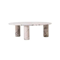 Globe West Coffee Tables Globe West Atlas Orbit Coffee Table - Natural Ocean Marble