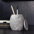 CoTheory Marble Cannister - Tundra Grey Marble