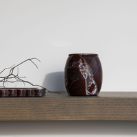 CoTheory Marble Cannister - Rosso Levanto
