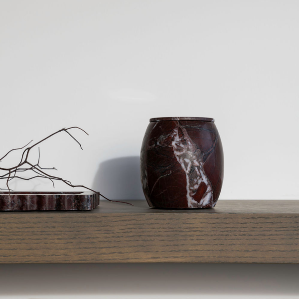 CoTheory Marble Cannister - Rosso Levanto