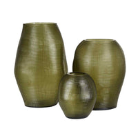 GlobeWest Boden Form Vase - Large - Olive Green