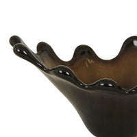 GlobeWest Boden Juniper Bowl - Dark Amber, styled in a room setting