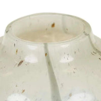 GlobeWest Boden Stripe Bud Vase in sage green handcrafted glass with delicate stripe pattern, slender shape for indoor décor