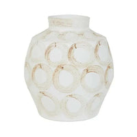 GlobeWest Forme Maya Vase - White