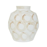 GlobeWest Forme Maya Vase - White