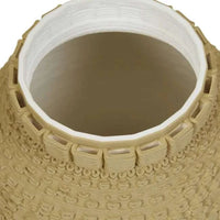 GlobeWest Forme Weave Vase - Wheat