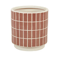 GlobeWest Hanson Alo Planter - Cocoa Tile