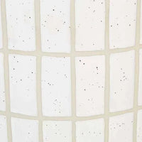 Close-up of GlobeWest Hanson Alo Planter featuring white speckle tile pattern with ceramic glaze finish