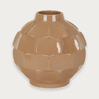 GlobeWest Hanson Bobbin Vase - Biscuit