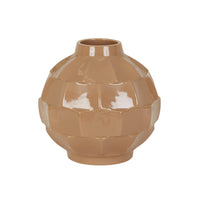 GlobeWest Hanson Bobbin Vase - Biscuit
