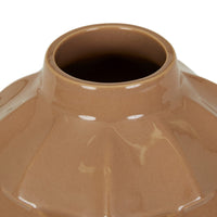 GlobeWest Hanson Bobbin Vase - Biscuit