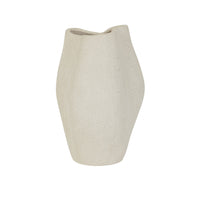 GlobeWest Hanson Contour Small Vase - Sand
